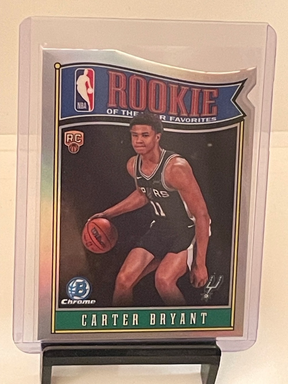Carter Bryant 2025 Bowman Chrome Basketball Rookie Card-Die Cut